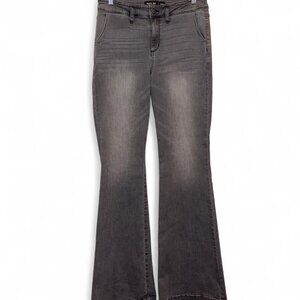 Miss Me Los Angeles Dark Grey Bell Bottom Jeans Size 28